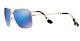 Maui Jim Wiki Wiki B246-17 Aviator Blue Mirror Sunglasses Polarized Mens Womens