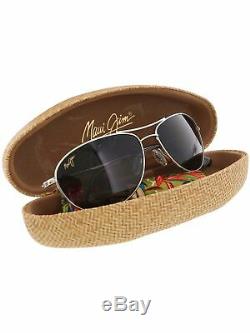 Maui Jim Women's Gradient Baby Beach GS245-17 Black Oval Sunglasses