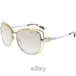 Michael Kors Women's Mirrored Audrina MK1013-11196V-58 Gold Cat Eye Sunglasses