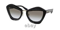 Miu Miu MU 01XS 06F0A7 Black / Grey Gradient Cat Eye Sunglasses NWT SMU 01X