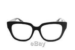 NEW Authentic GUCCI Womens CatEye Glossy Black Eye Glasses Frame GG0037O 001 37O