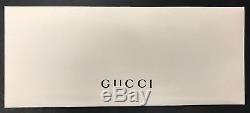 NEW Authentic Gucci Women's Sunglasses GG0106S-001 56mm Black-Gold / Grey Lens