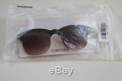 NEW Authentic TOM FORD Elena Matte Brown Sunglasses MSRP $395 FT TF437-48F NEW