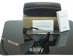 NEW Authentic VERSACE Rock Icons Vani Black Gold Metal Sunglasses VE 4307 GB1/87