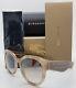 New Burberry Sunglasses Be4260 369194 54mm Tan Brown Gold Large Round Authentic