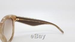 NEW Burberry Sunglasses BE4260 369194 54mm Tan Brown Gold Large Round AUTHENTIC