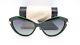 New Bvlgari Sunglasses Bv8186kb 827/t3 55 Cat Eye Green Gold Plated $960 Vintage
