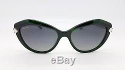 NEW Bvlgari sunglasses BV8186KB 827/T3 55 Cat Eye Green Gold plated $960 VINTAGE