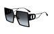 New Christian Dior 30montaigne 807 Black Grey Lens Authentic Sunglasses 58-15 Mm