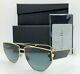 New Christian Dior Sunglasses Diorclan2 J5g1i Polished Black Gold Grey Authentic