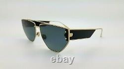 NEW Christian Dior sunglasses DiorClan2 J5G1I Polished Black Gold Grey AUTHENTIC
