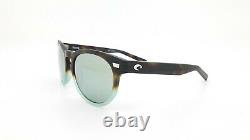 NEW Costa Del Mar Sunglasses Matte Tide Pool Grey Silver 580G Glass AUTHENTIC