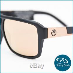NEW Dragon THE JAM Matte Blk/Rose Gold Ionised Sunglasses (720-2221) RRP$179.95