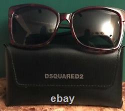 NEW Dsquared2 DQ0098 Red Grey Gradient Women's Sunglasses
