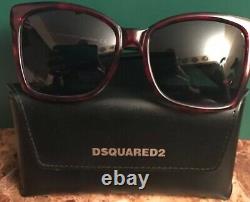 NEW Dsquared2 DQ0098 Red Grey Gradient Women's Sunglasses