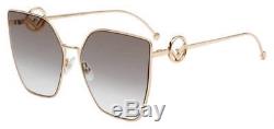 NEW Fendi FD Ff0323 Sunglasses 0DDB Gold Copper 100% AUTHENTIC