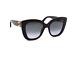 New Gucci Gg0327s 001 Black Grey Authentic Sunglasses 52-20 Withcase