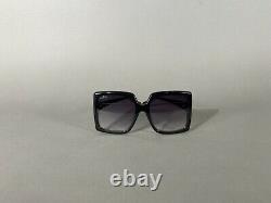 NEW GUCCI GG 0876 SQUARE SUNGLASSES BLACK GOLD withGRAY LENS 001! SHIPS TODAY