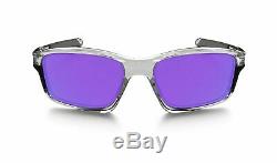 NEW Genuine OAKLEY CHAINLINK Polished Clear Violet Iridium Sunglasses OO 9247-06