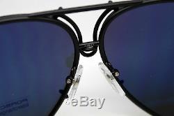 NEW Genuine PORSCHE DESIGN Matt Black Titanium Pilot Sunglasses P 8478 66 MM L