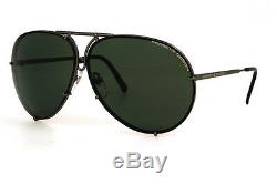 NEW Genuine PORSCHE DESIGN Titanium Aviator Matte Grey Sunglasses P 8478 C 69 MM