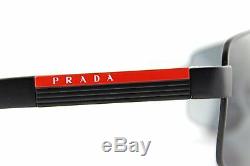 NEW Genuine PRADA Sport Matte Black Metal Sunglasses SPS 54I 1BO 1A1 PS 54IS