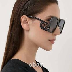 NEW Gucci GG1326S-001-58 Black Sunglasses