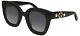 New Gucci Gg 0208s Sunglasses 001 Black 100% Authentic