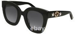 NEW Gucci GG 0208S Sunglasses 001 Black 100% AUTHENTIC