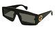 New Gucci Gg 0358s Sunglasses 001 Black 100% Authentic