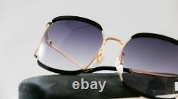 NEW Gucci Gucci Logo GG 0593SK Sunglasses 001 100% AUTHENTIC