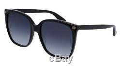 NEW Gucci Sensual Romantic GG 0022S Sunglasses 001 Black 100% AUTHENTIC