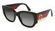New Gucci Sensual Romantic Gg 0276s Sunglasses 001 Black 100% Authentic