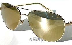 NEW KATE SPADE Blossom Gold Aviator GOLD mirror lens Womens Sunglass
