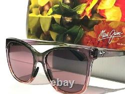 NEW Maui Jim ALEKONA Pink Clear fade w Polarized Rose Women Sunglass RS793-09
