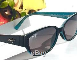 NEW Maui Jim ANINI BEACH Black Blu POLARIZED Grey Women's Sunglass GS269-03a
