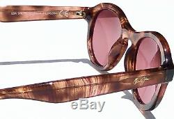 NEW Maui Jim LEIA Brown Feathered w POLARIZED ROSE Women's Sunglass RS708-26D