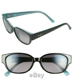 NEW Maui Jim Sunglasses Anini Beach Polarized Womens Black and Blue Rectangular