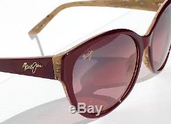 NEW Maui Jim VENUS POOLS Ruby Burgundy POLARIZED Bronze Sunglass RS100-04B