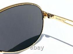 NEW Oakley CAVEAT Gold Aviator POLARIZED Galaxy Sapphire Womens Sunglass 4054
