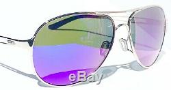 NEW Oakley Caveat POLARIZED Galaxy Violet Silver Aviator Womens Sunglass 4054