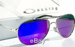 NEW Oakley Caveat POLARIZED Galaxy Violet Silver Aviator Womens Sunglass 4054