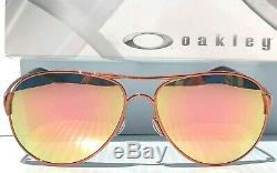 NEW Oakley Caveat POLARIZED Rose Gold 60mm Aviator Womens Sunglass 4054-01