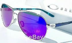 NEW Oakley FEEDBACK Aviator Chrome POLARIZED Galaxy Violet Womens Sunglass 4079