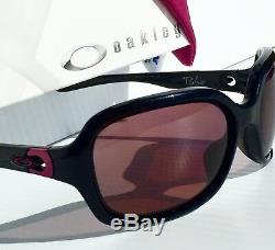 NEW Oakley PULSE POLARIZED w ROSE Lens in BLACK Women's Sunglass oo9196-06