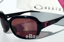 NEW Oakley PULSE POLARIZED w ROSE Lens in BLACK Women's Sunglass oo9196-06