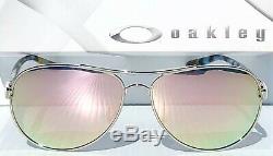 NEW Oakley TIE BREAKER Rose Gold AVIATOR POLARIZED Galaxy Women's Sunglass 4108