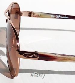NEW Oakley TIE BREAKER Rose Gold AVIATOR w Brown Lens Women's Sunglass 4108-08
