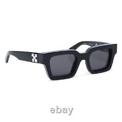 NEW Off-White OERI008C99PLA0011007 Virgil Black Dark Grey Sunglasses