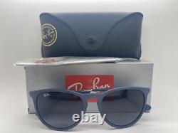 NEW RAY-BAN ERIKA BLUE RUBBER/GRAY GRADIENT LENS 54mm RB4171 60028G UNISEX SALE